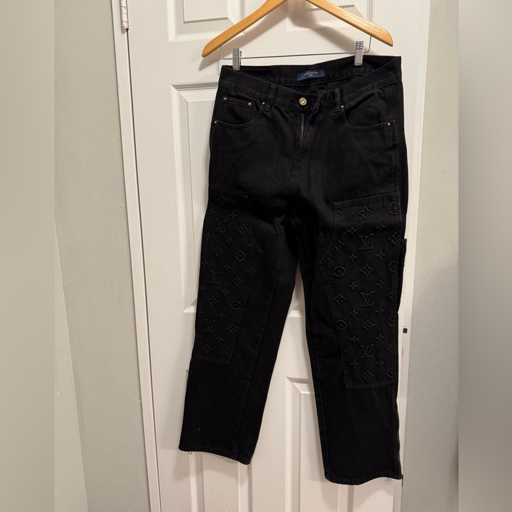 Louis Vuitton canvas work pants double knee 34 waist